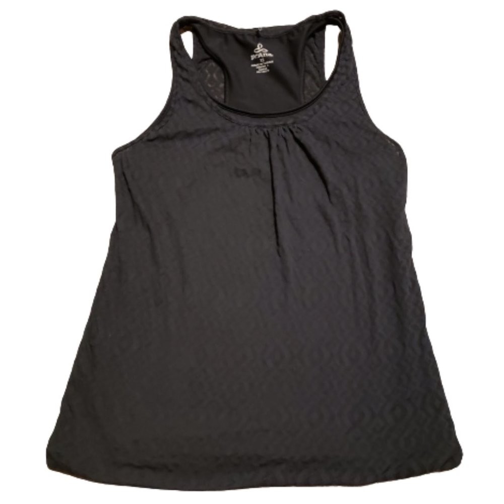 Prana Tank Top Shirt Black | Women's XS Athletic Gym Workout Summer Breathable